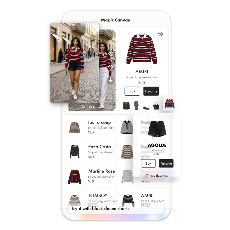 Styloom Moodboard Canvas interface